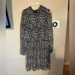 Zara Women zebra print dress